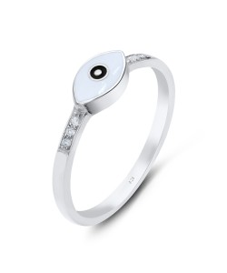 The Eye With CZ Silver Ring NSR-3181